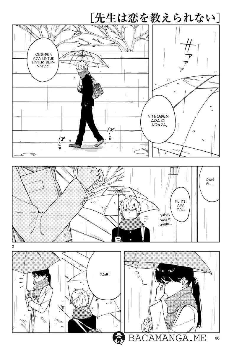 Sensei wa Koi wo Oshierarenai Chapter 3 - halaman 3
