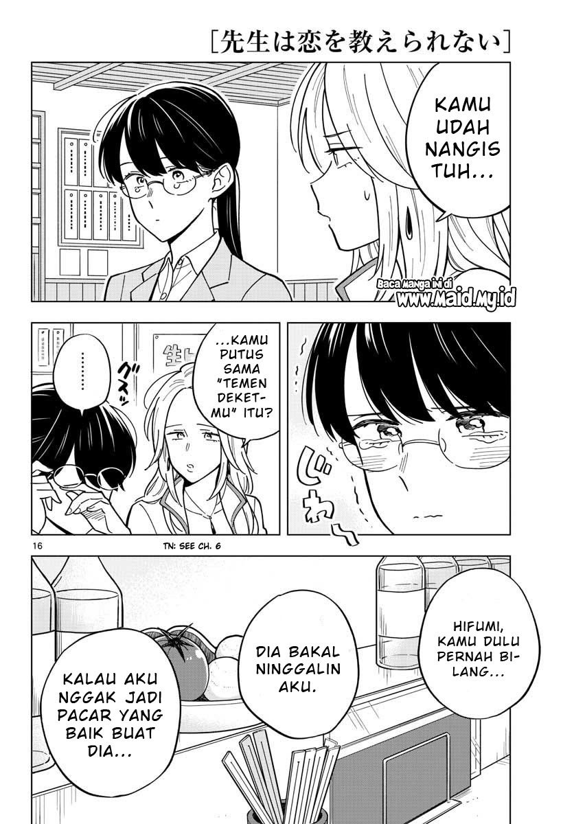 Sensei wa Koi wo Oshierarenai Chapter 30 - halaman 18