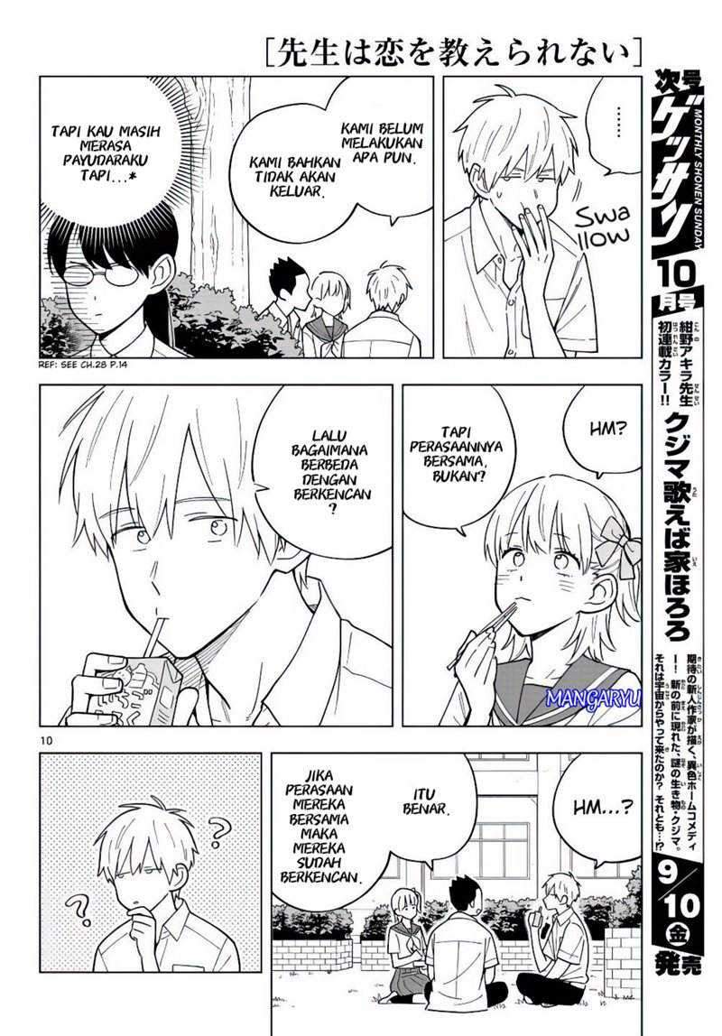Sensei wa Koi wo Oshierarenai Chapter 40 - halaman 9