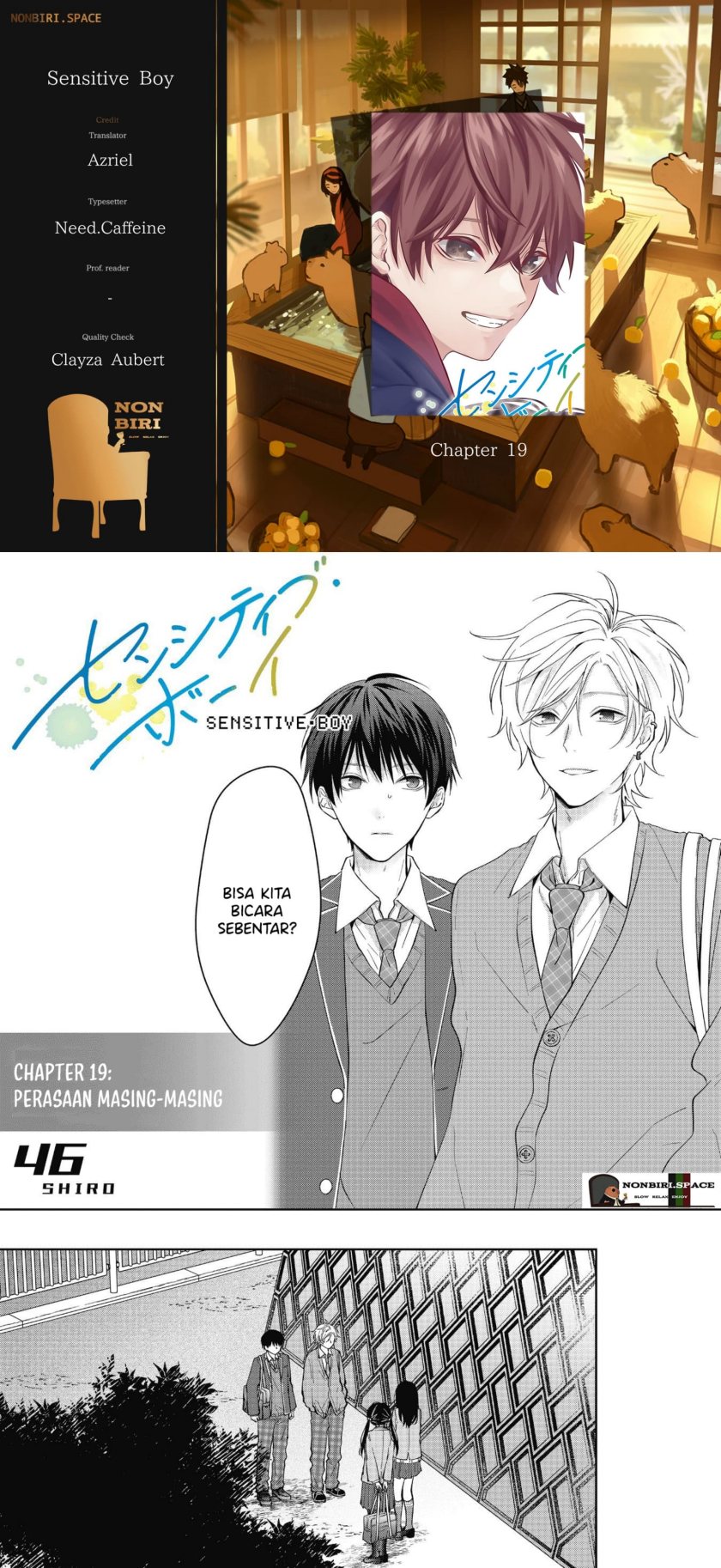 Sensitive Boy Chapter 19 - halaman 1