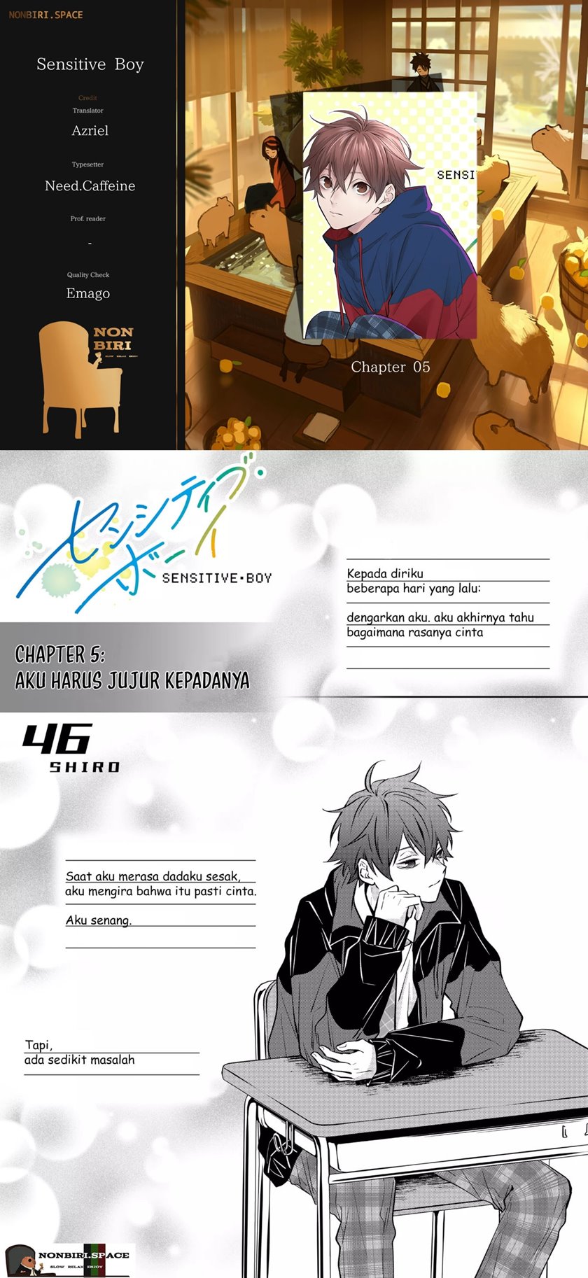 Sensitive Boy Chapter 5 - halaman 1