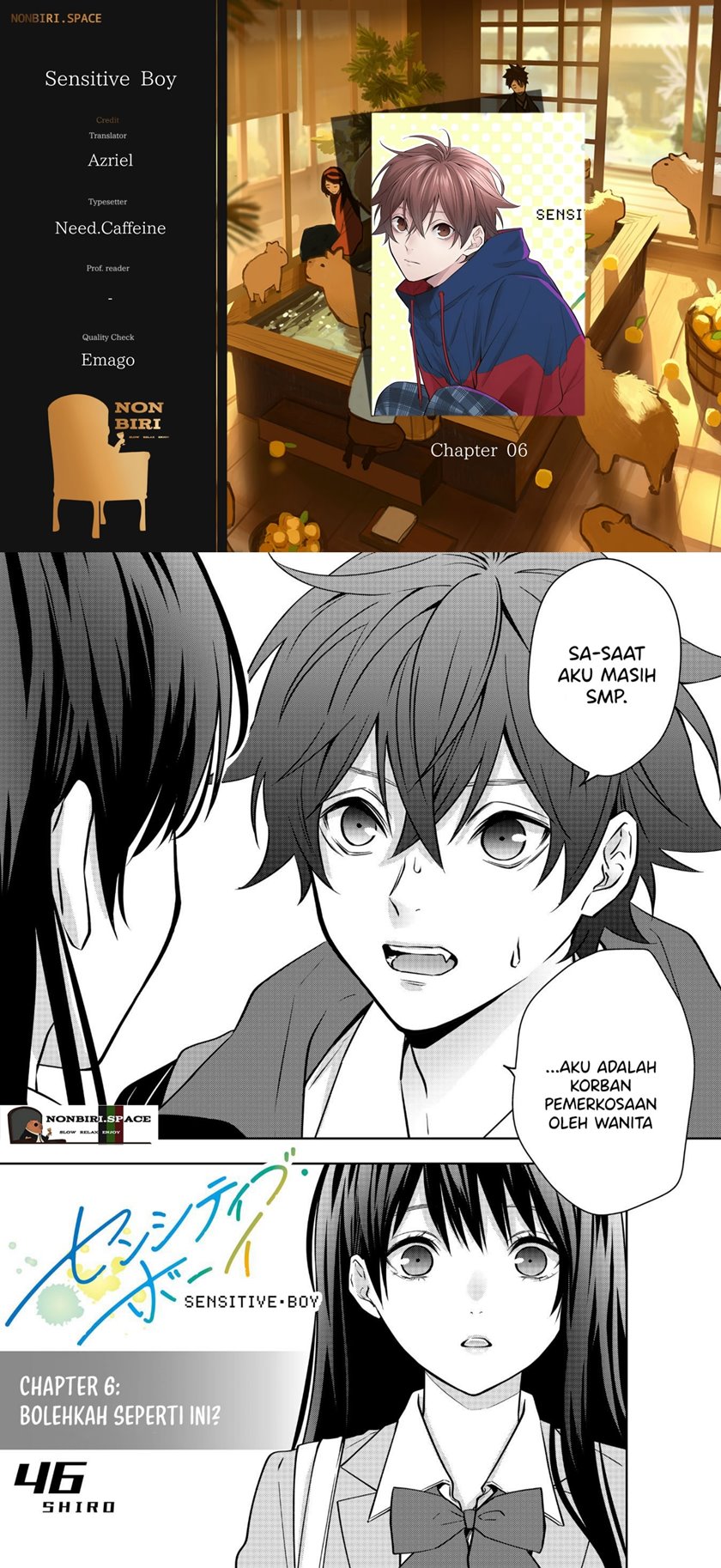 Sensitive Boy Chapter 6 - halaman 1