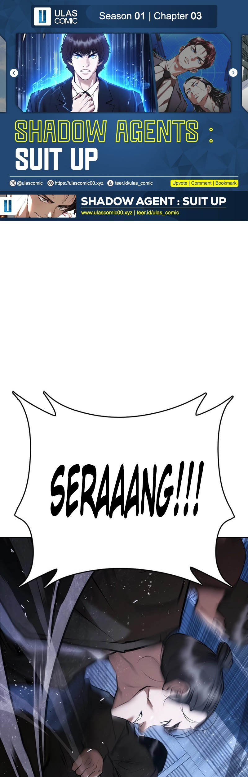 Shadow Agents: Suit Up Chapter 3 - halaman 1