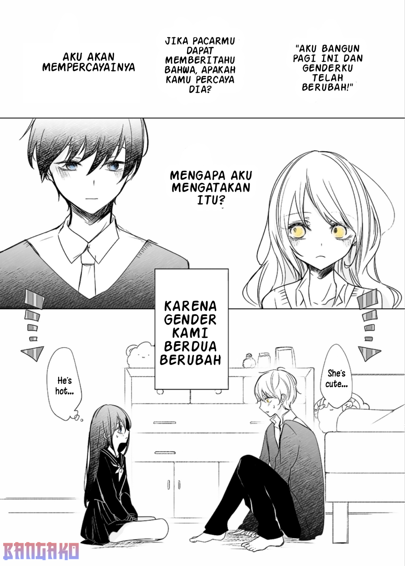 She Became Handsome and He Became Cute Chapter 1 - halaman 1
