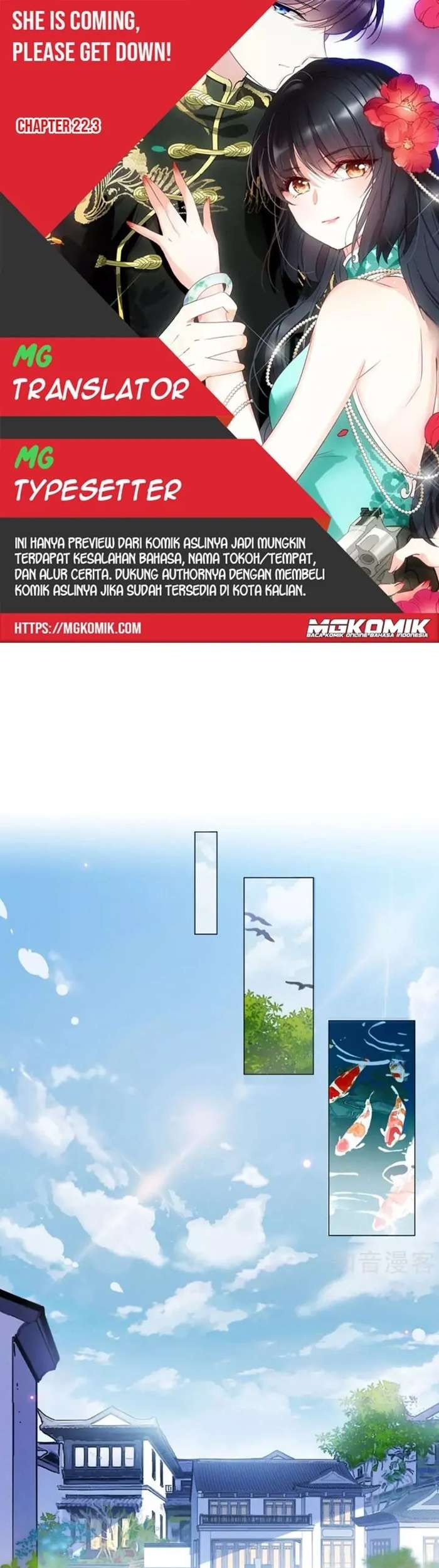 She Is Coming, Please Get Down! Chapter 22.3 - halaman 1
