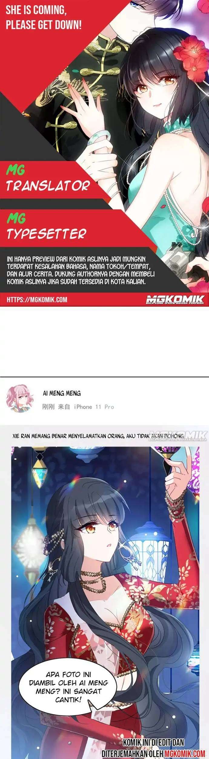 She Is Coming, Please Get Down! Chapter 32.1 - halaman 1