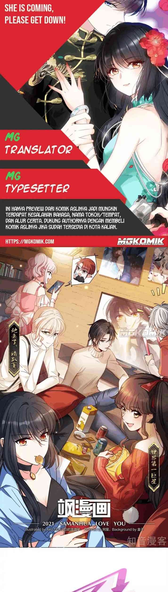 She Is Coming, Please Get Down! Chapter 34.1 - halaman 1