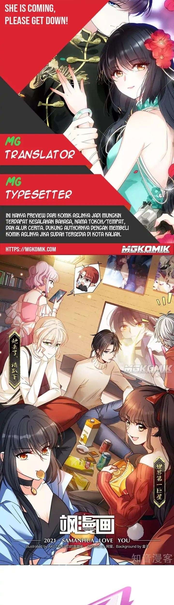 She Is Coming, Please Get Down! Chapter 34.3 - halaman 1