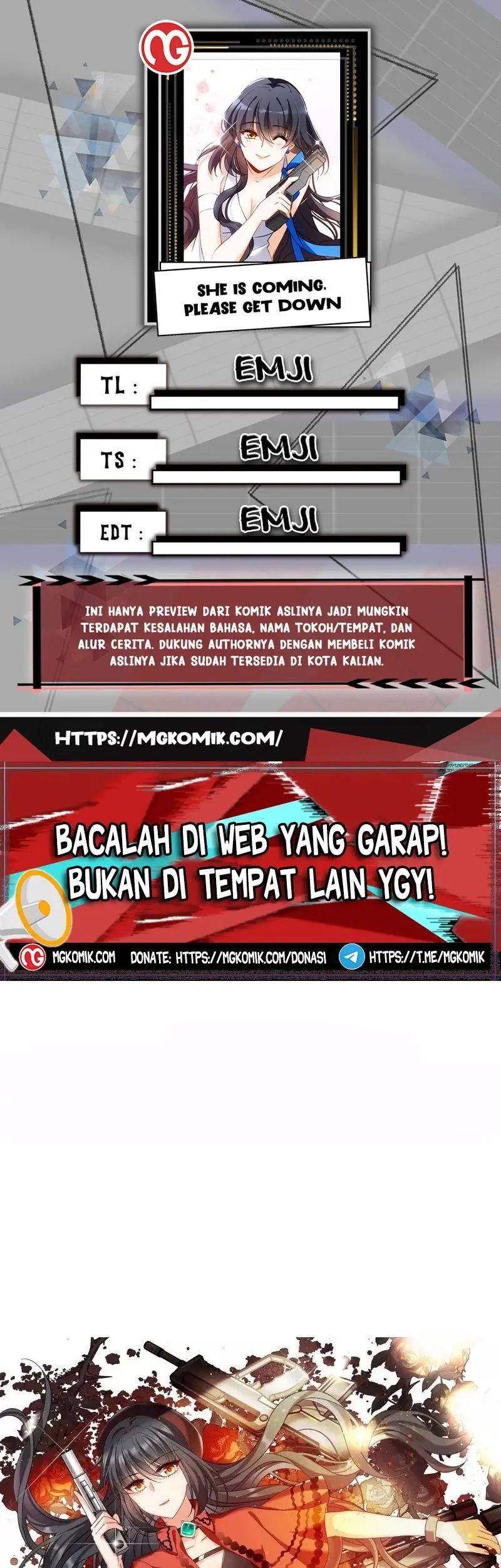 She Is Coming, Please Get Down! Chapter 93.3 - halaman 1