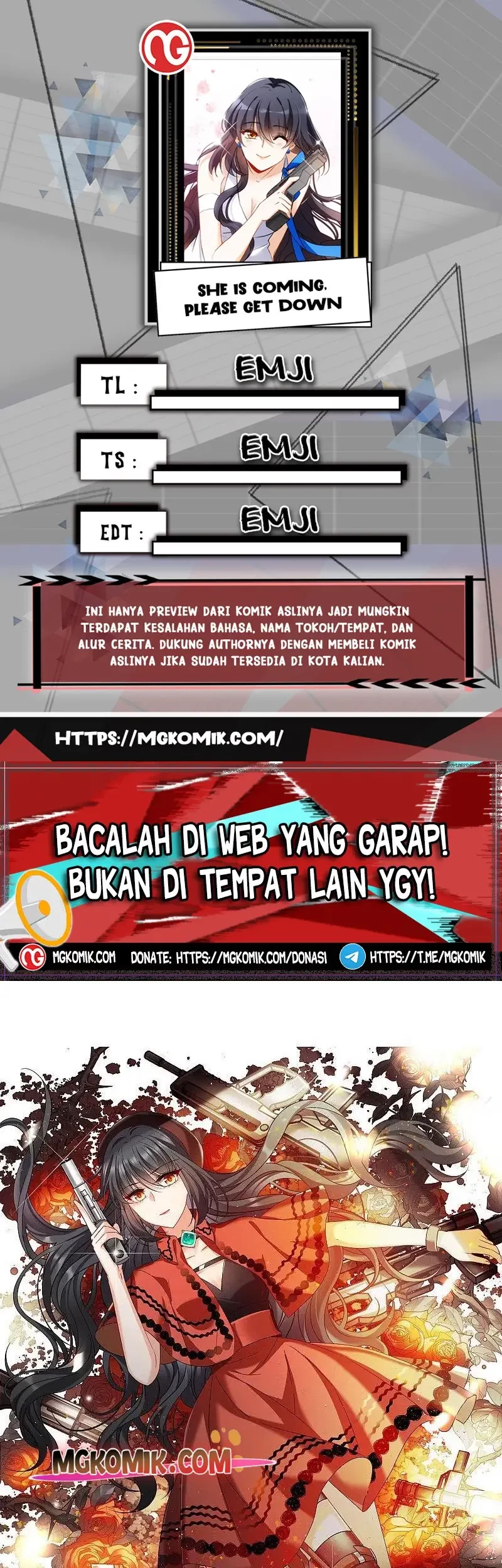 She Is Coming, Please Get Down! Chapter 97.1 - halaman 1