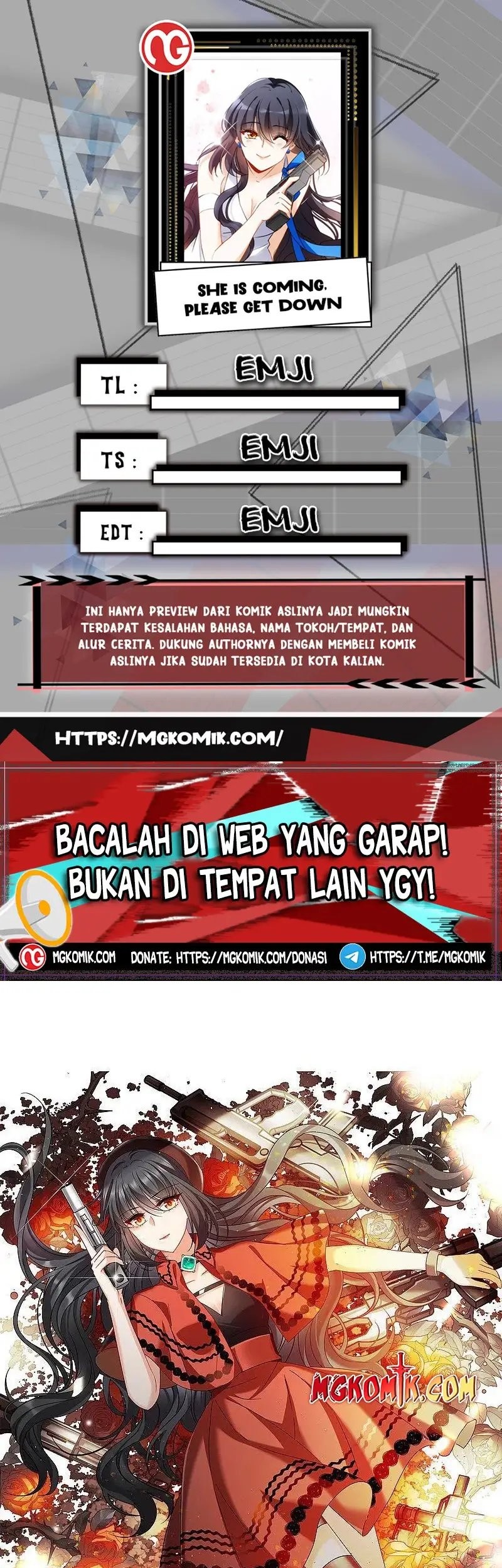 She Is Coming, Please Get Down! Chapter 99.1 - halaman 1