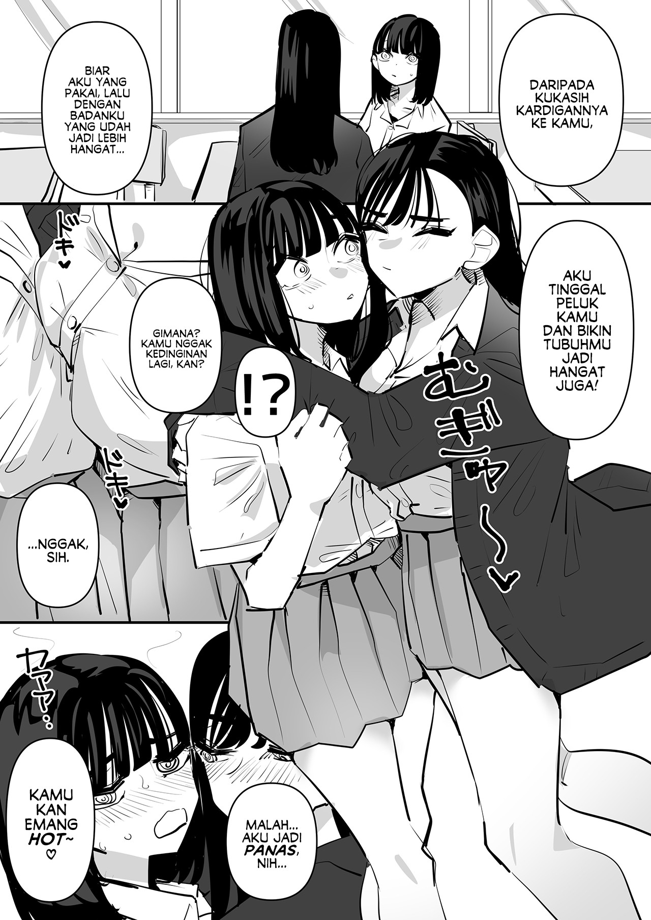 She Put Her Heart and Soul into Warming Up Her Friend Who Was Shivering From the Cold Because the A/C in the Classroom Was Way Too Strong Chapter 0 - halaman 3