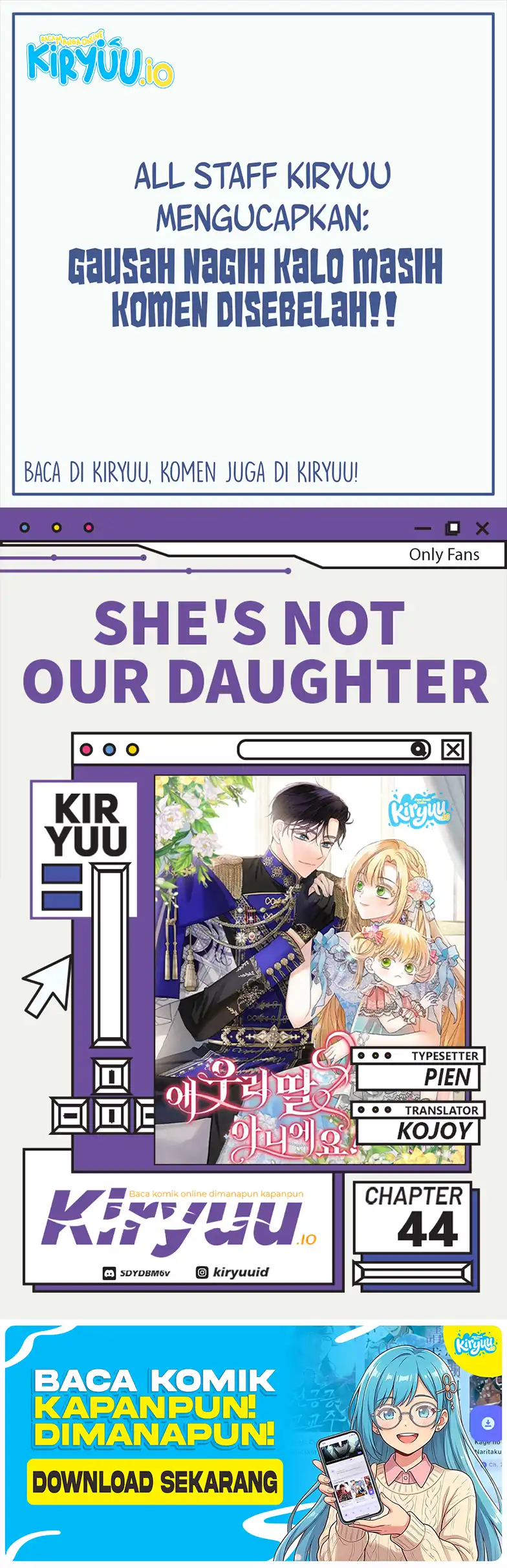 She's Not Our Daughter! Chapter 44 - halaman 1