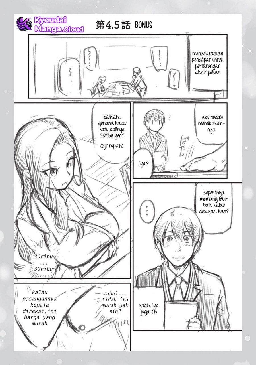 Shigoto Kaeri, Dokushin no Bijin Doushi ni Tanomarete Chapter 4.5 - halaman 2