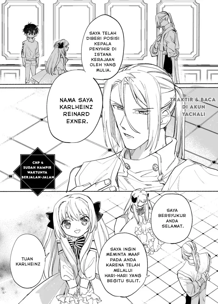 Shiitagerareta Tsuihou Oujo wa, Tensei shita Densetsu no Majo deshita: Mukae ni Koraretemo Komarimasu. Juuboku to no Ohirune wo Jama shinaide Kudasai Chapter 4 - halaman 1