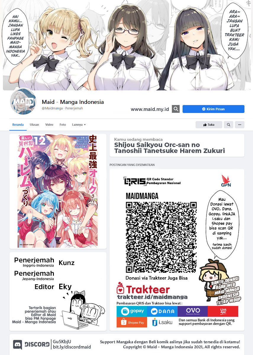 Shijou Saikyou Orc-san no Tanoshii Tanetsuke Harem Zukuri Chapter 102 - halaman 2