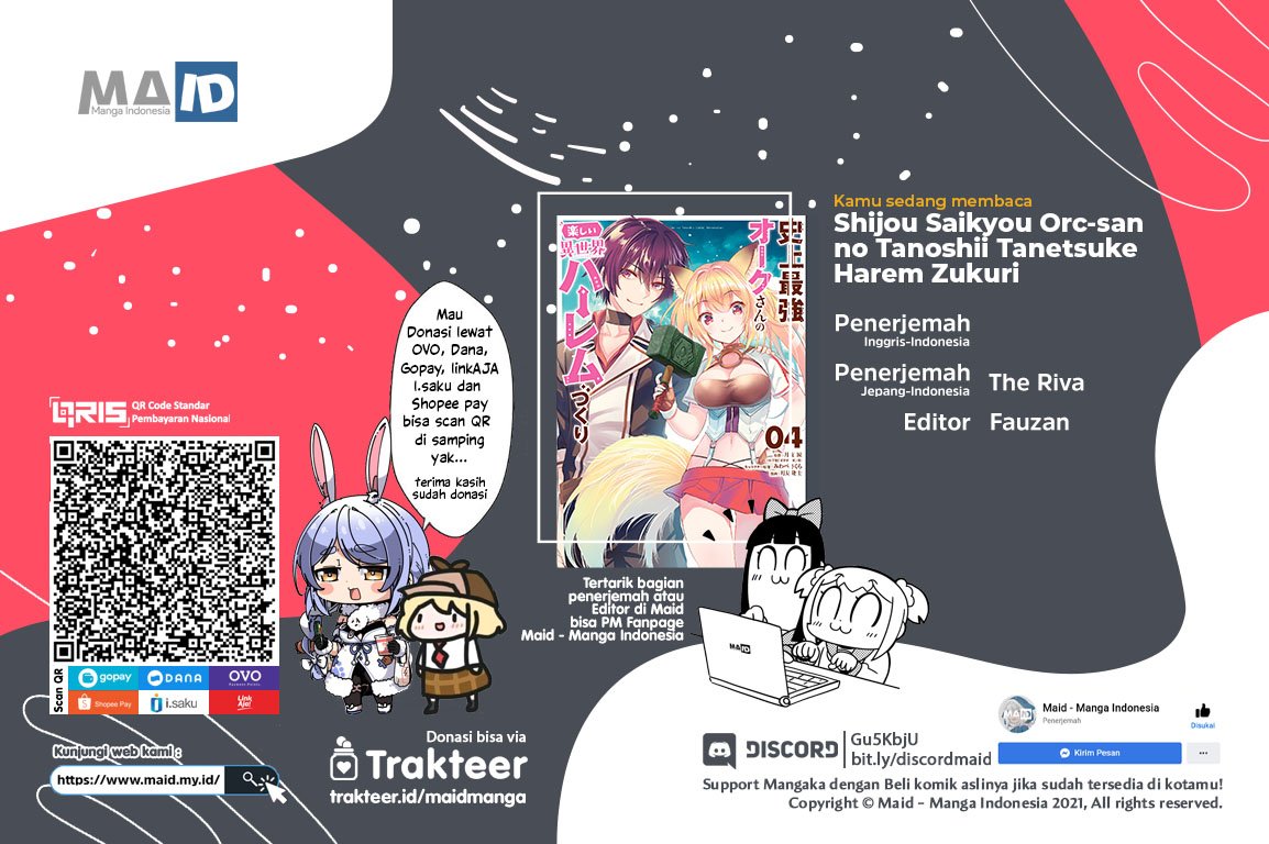 Shijou Saikyou Orc-san no Tanoshii Tanetsuke Harem Zukuri Chapter 42 - halaman 1