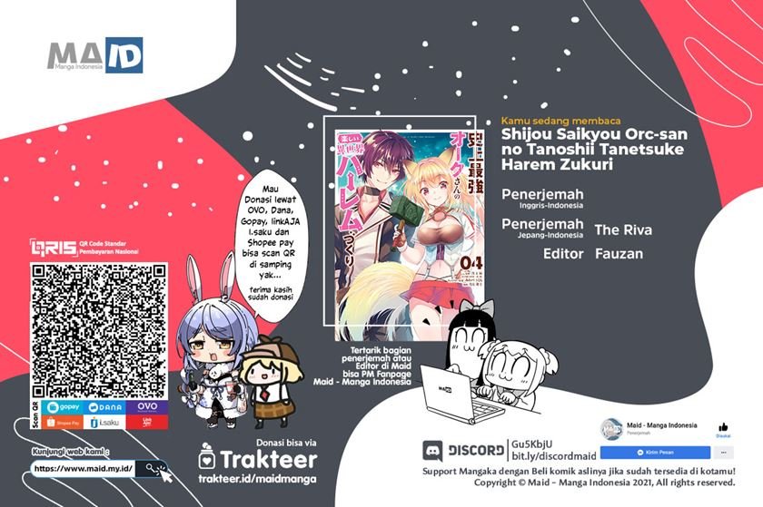 Shijou Saikyou Orc-san no Tanoshii Tanetsuke Harem Zukuri Chapter 43 - halaman 1