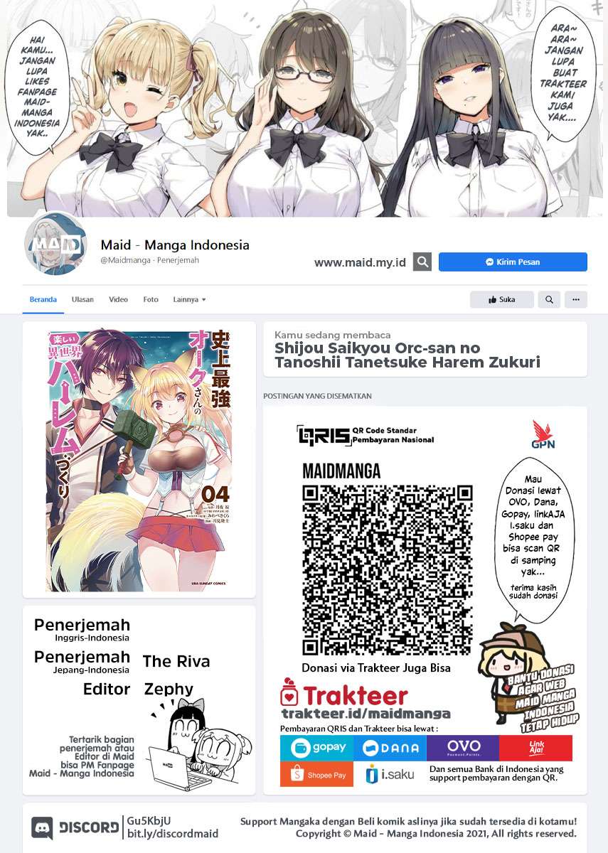 Shijou Saikyou Orc-san no Tanoshii Tanetsuke Harem Zukuri Chapter 47.1 - halaman 2