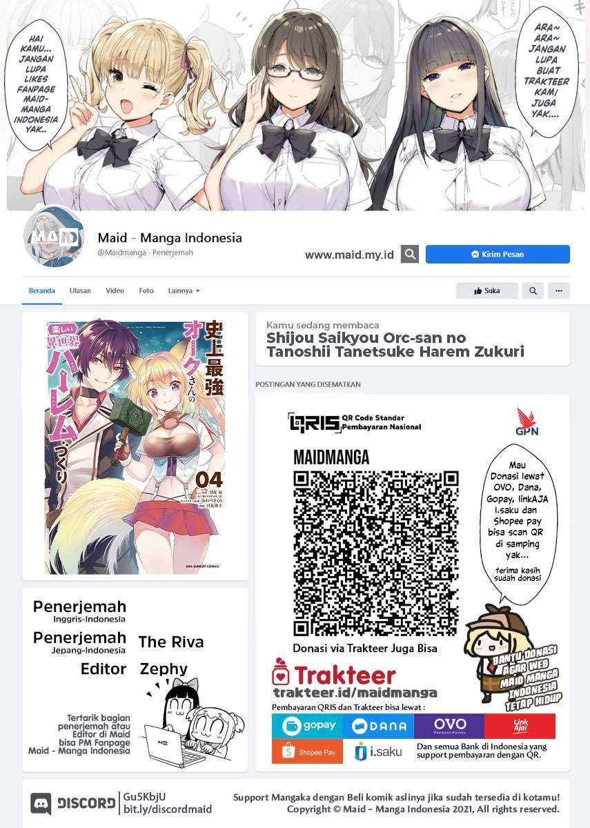 Shijou Saikyou Orc-san no Tanoshii Tanetsuke Harem Zukuri Chapter 47.2 - halaman 2