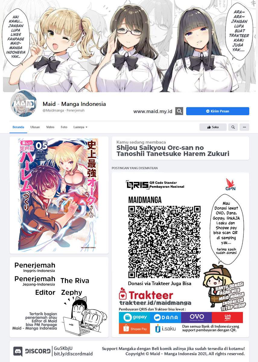 Shijou Saikyou Orc-san no Tanoshii Tanetsuke Harem Zukuri Chapter 56 - halaman 2