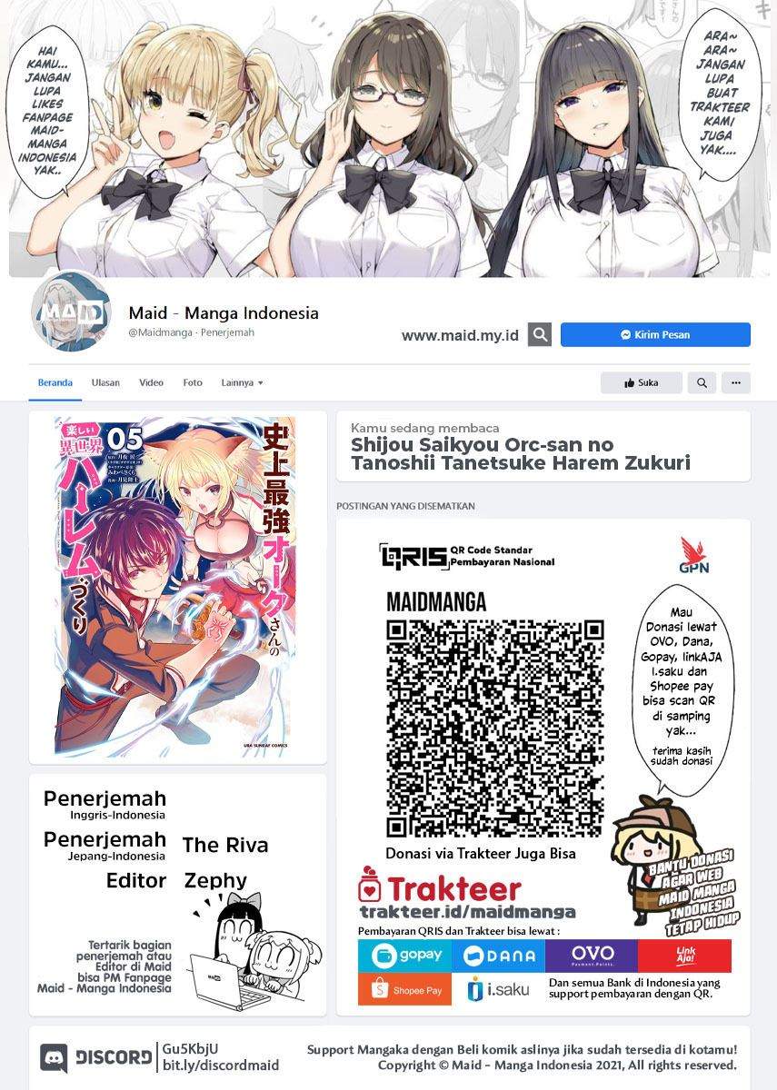 Shijou Saikyou Orc-san no Tanoshii Tanetsuke Harem Zukuri Chapter 58.2 - halaman 2