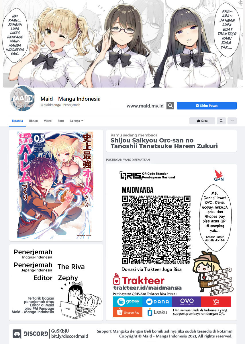 Shijou Saikyou Orc-san no Tanoshii Tanetsuke Harem Zukuri Chapter 63 - halaman 2
