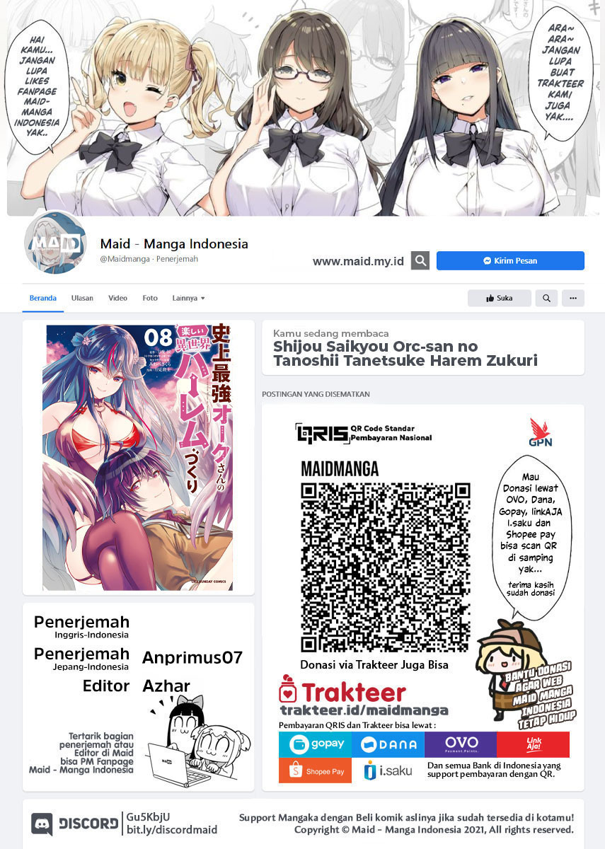 Shijou Saikyou Orc-san no Tanoshii Tanetsuke Harem Zukuri Chapter 86 - halaman 2