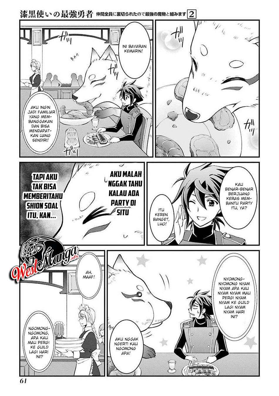 Shikkoku tsukai no saikyo yusha nakama zen’in ni uragira retanode saikyo no mamono Chapter 5 - halaman 9