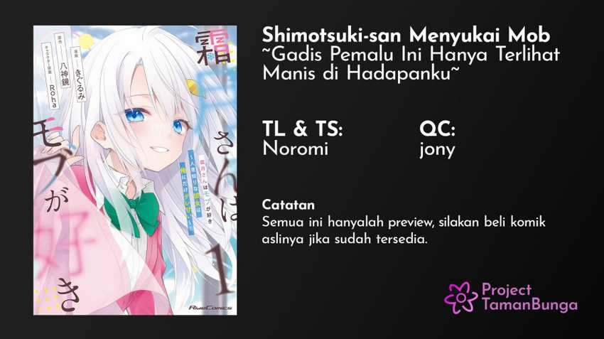 Shimotsuki-san wa Mob ga Suki Chapter 9 - halaman 1