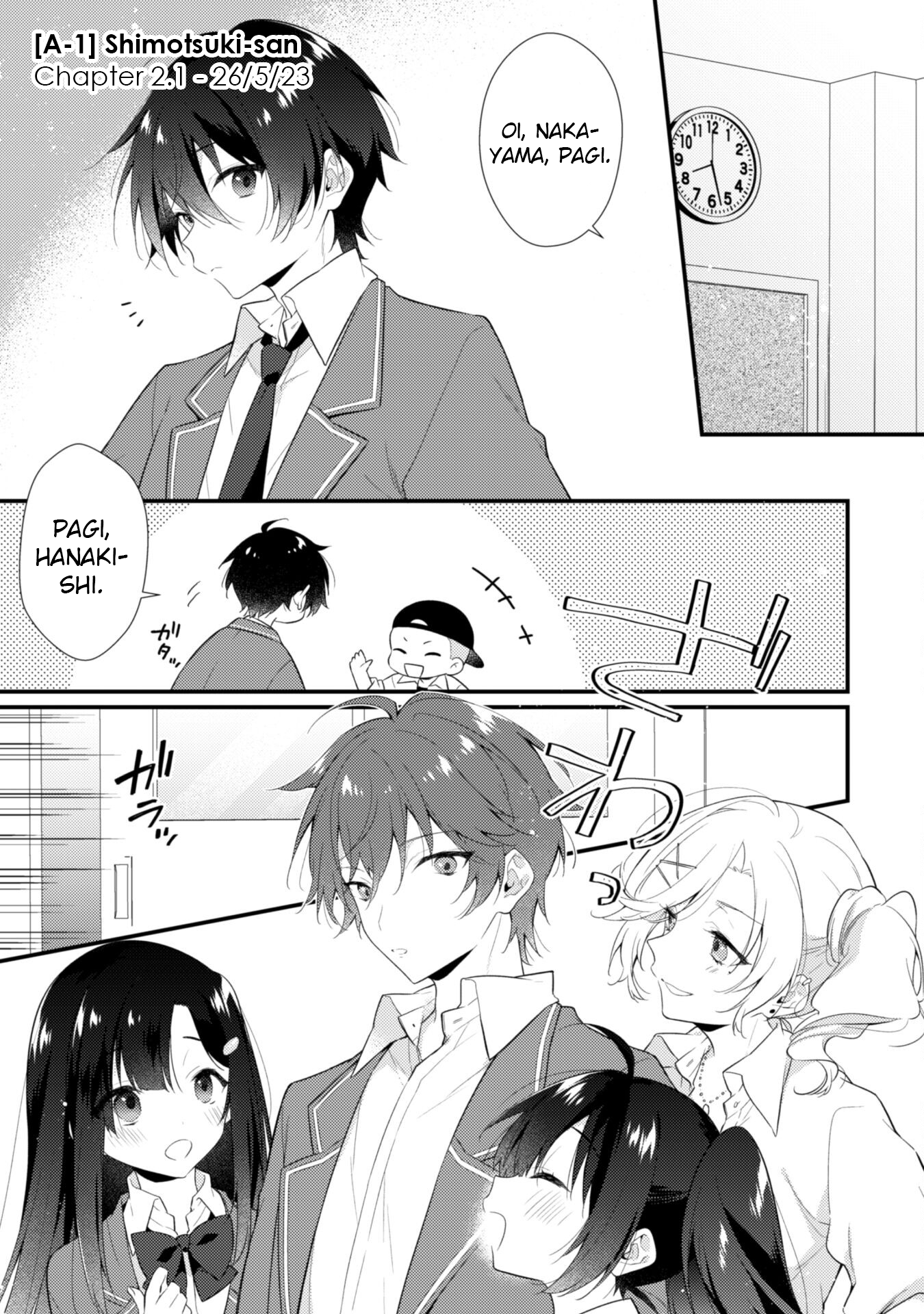 Shimotsuki-san wa Mob ga Suki: Hitomishiri na Kanojo wa Ore ni dake Dere Amai Chapter 2.1 - halaman 4