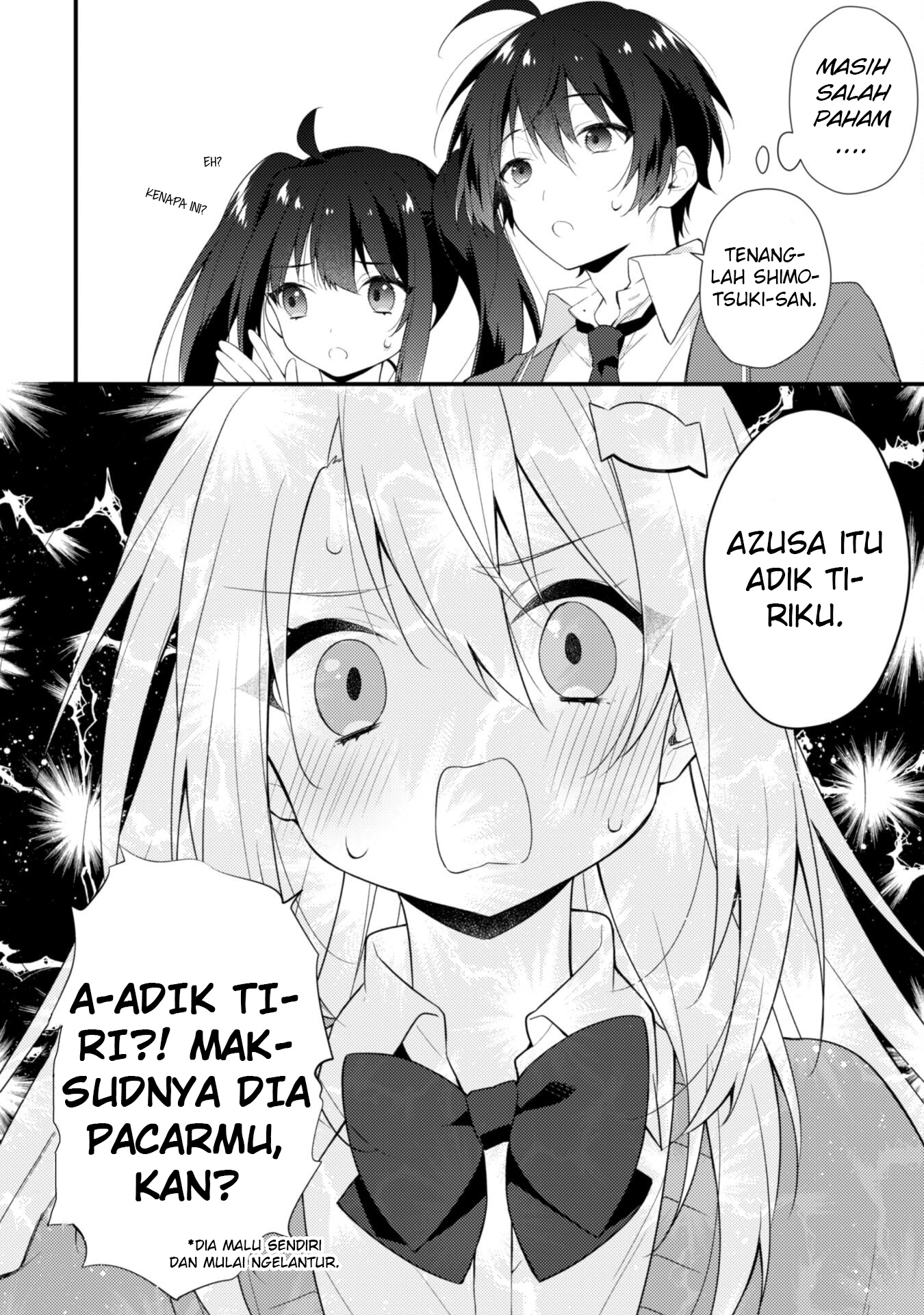 Shimotsuki-san wa Mob ga Suki: Hitomishiri na Kanojo wa Ore ni dake Dere Amai Chapter 6.1 - halaman 7
