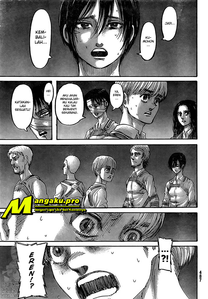 Shingeki no Kyojin Chapter 133.1 - halaman 17
