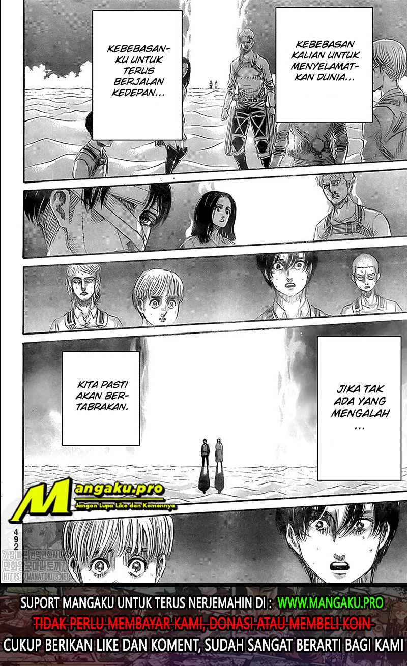 Shingeki no Kyojin Chapter 133.1 - halaman 22