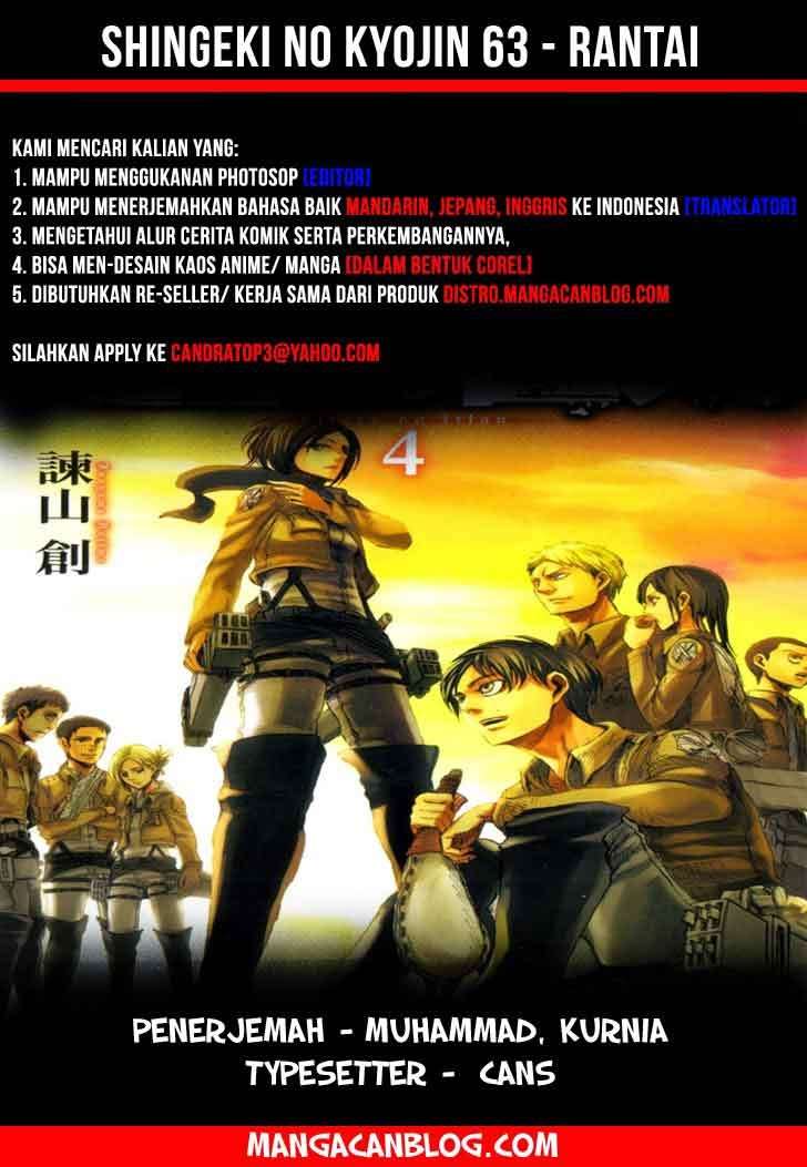 Shingeki no Kyojin Chapter 63 - halaman 1