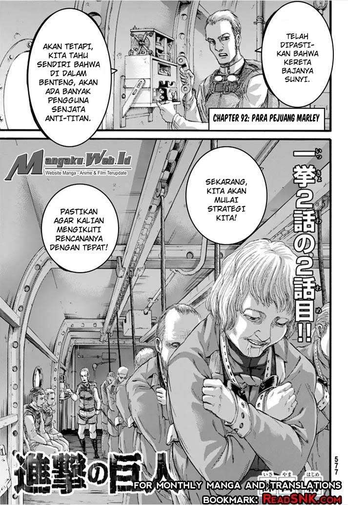 Shingeki no Kyojin Chapter 92 - halaman 2