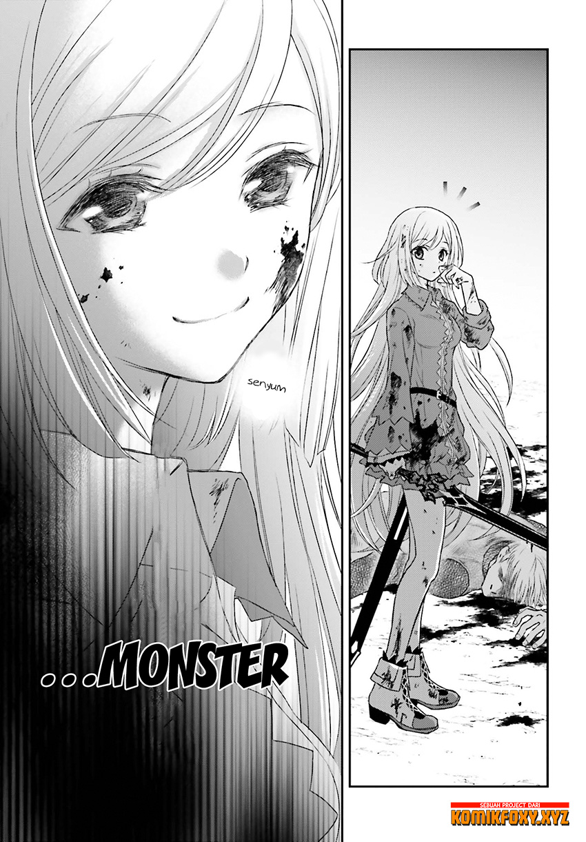 Shinigami ni Sodaterareta Shoujo wa Shikkoku no Ken wo Mune ni Idaku Chapter 1 - halaman 18