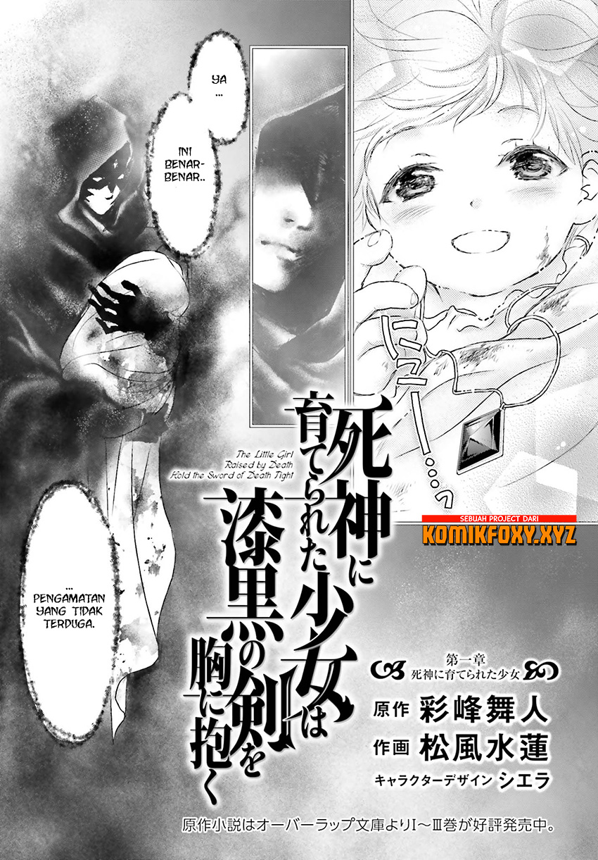 Shinigami ni Sodaterareta Shoujo wa Shikkoku no Ken wo Mune ni Idaku Chapter 1 - halaman 4