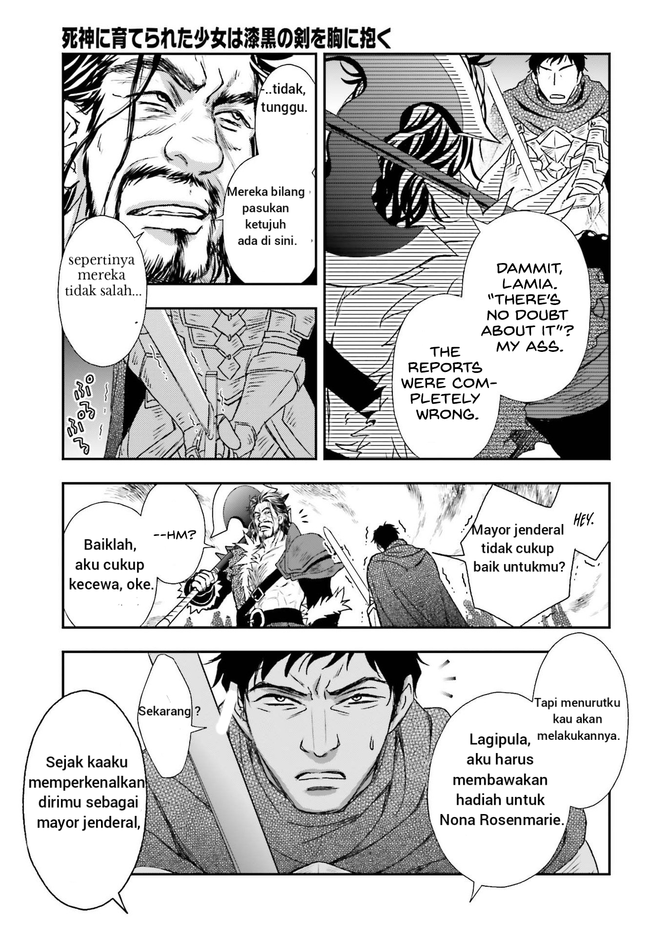 Shinigami ni Sodaterareta Shoujo wa Shikkoku no Ken wo Mune ni Idaku Chapter 28 - halaman 7