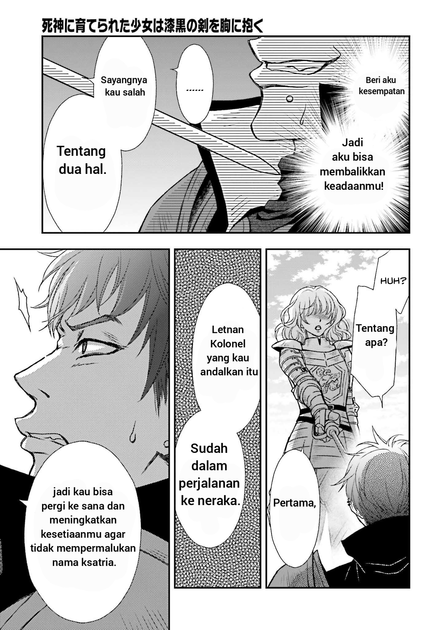 Shinigami ni Sodaterareta Shoujo wa Shikkoku no Ken wo Mune ni Idaku Chapter 29.2 - halaman 10