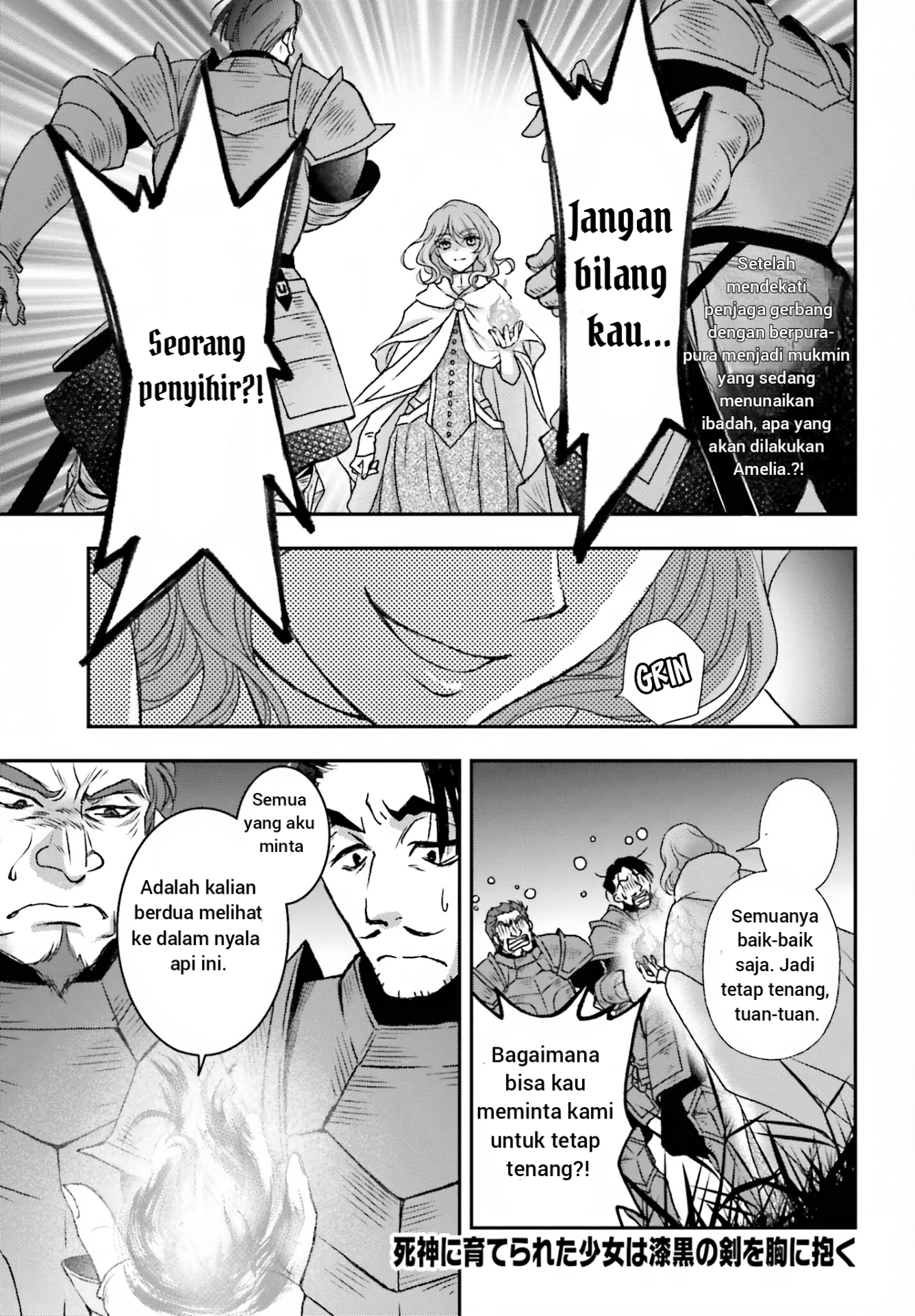 Shinigami ni Sodaterareta Shoujo wa Shikkoku no Ken wo Mune ni Idaku Chapter 43.1 - halaman 1