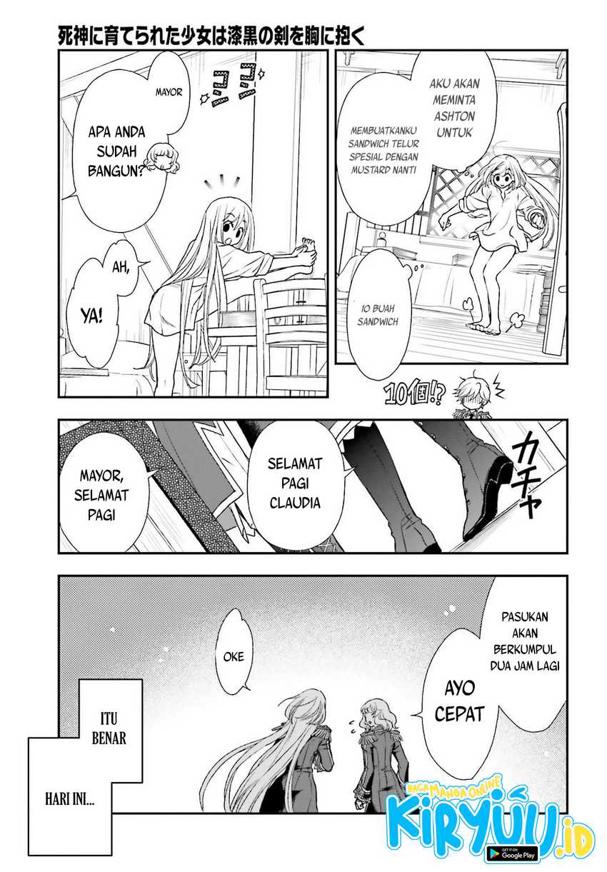 Shinigami ni Sodaterareta Shoujo wa Shikkoku no Tsurugi wo Mune ni Idaku Chapter 20 - halaman 4