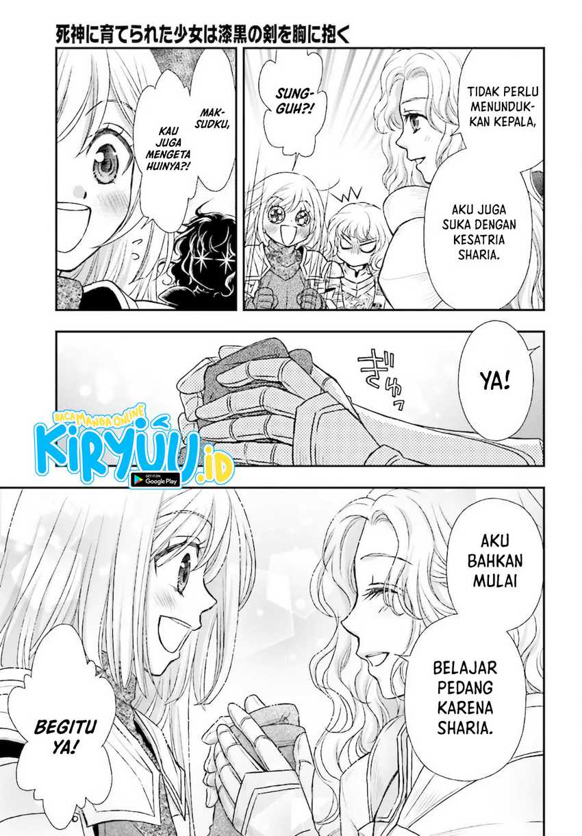 Shinigami ni Sodaterareta Shoujo wa Shikkoku no Tsurugi wo Mune ni Idaku Chapter 23 - halaman 12