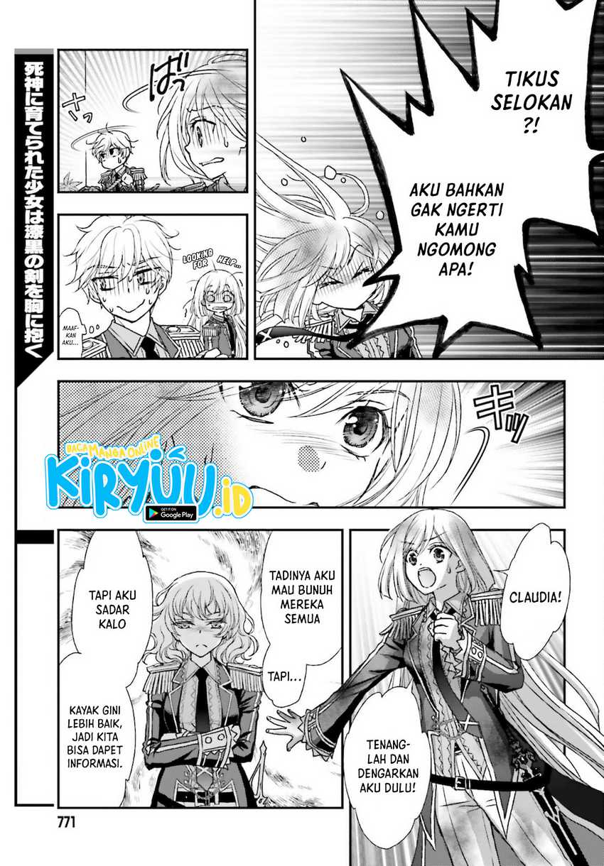 Shinigami ni Sodaterareta Shoujo wa Shikkoku no Tsurugi wo Mune ni Idaku Chapter 25 - halaman 9
