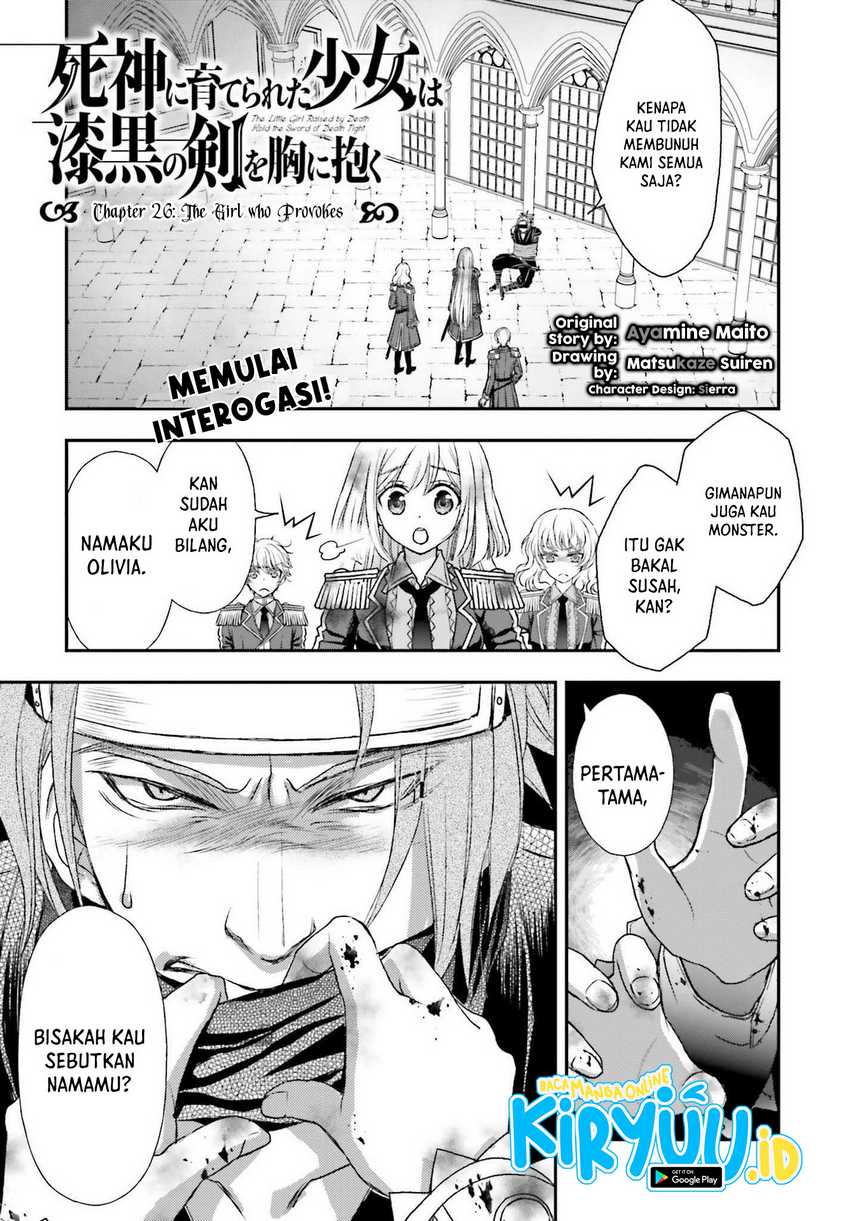 Shinigami ni Sodaterareta Shoujo wa Shikkoku no Tsurugi wo Mune ni Idaku Chapter 26 - halaman 2
