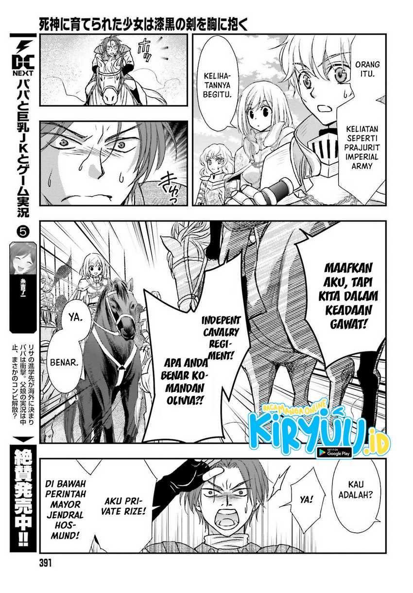 Shinigami ni Sodaterareta Shoujo wa Shikkoku no Tsurugi wo Mune ni Idaku Chapter 27 - halaman 22