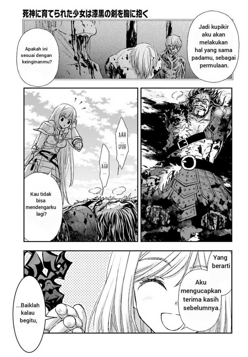 Shinigami ni Sodaterareta Shoujo wa Shikkoku no Tsurugi wo Mune ni Idaku Chapter 29.1 - halaman 11