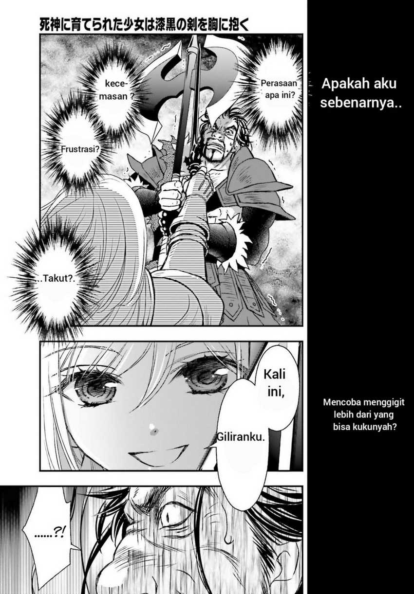 Shinigami ni Sodaterareta Shoujo wa Shikkoku no Tsurugi wo Mune ni Idaku Chapter 29.1 - halaman 3