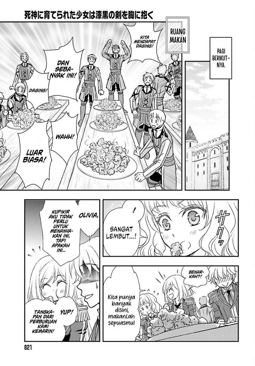 Shinigami ni Sodaterareta Shoujo wa Shikkoku no Tsurugi wo Mune ni Idaku Chapter 30 - halaman 11