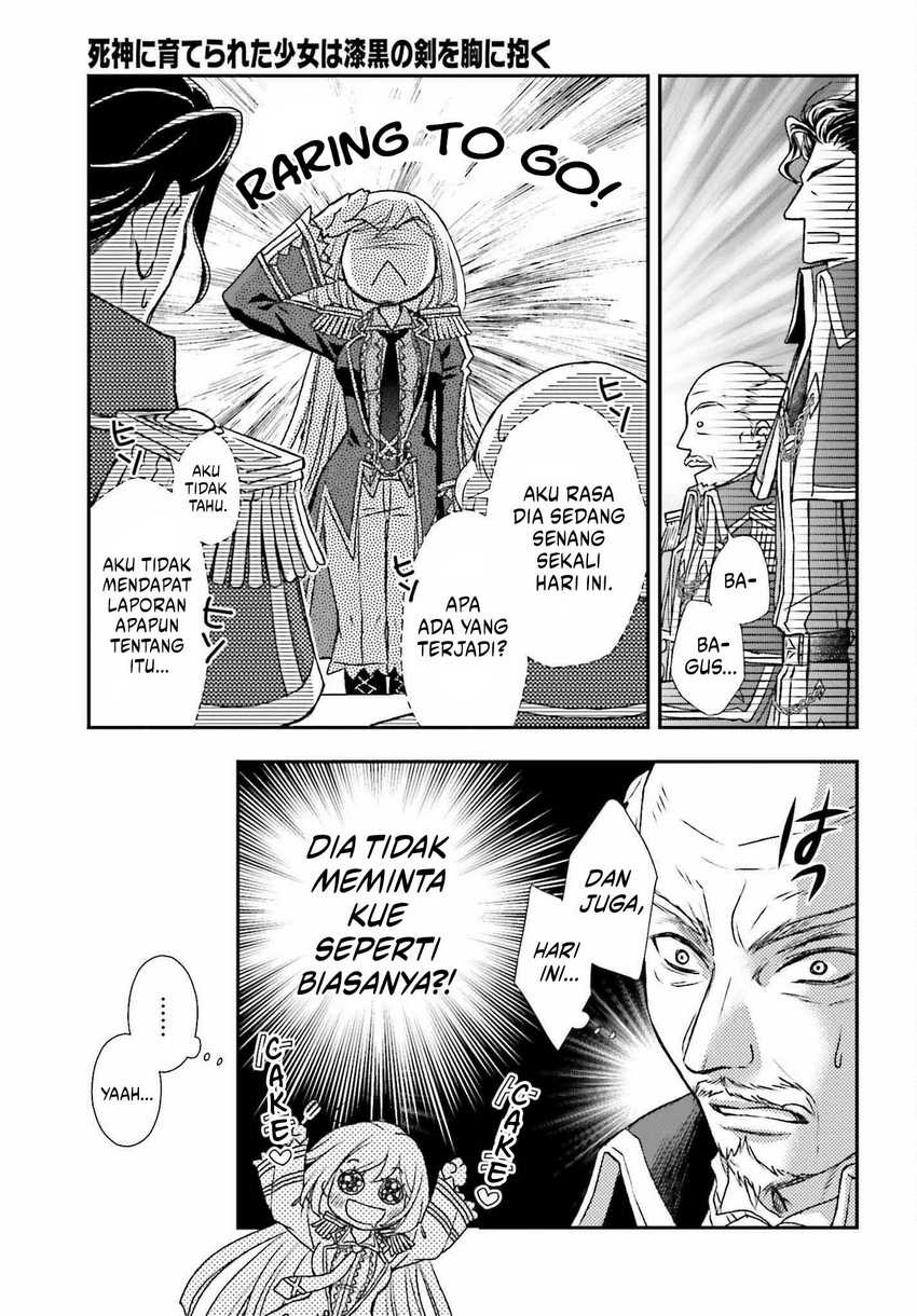Shinigami ni Sodaterareta Shoujo wa Shikkoku no Tsurugi wo Mune ni Idaku Chapter 31 - halaman 11